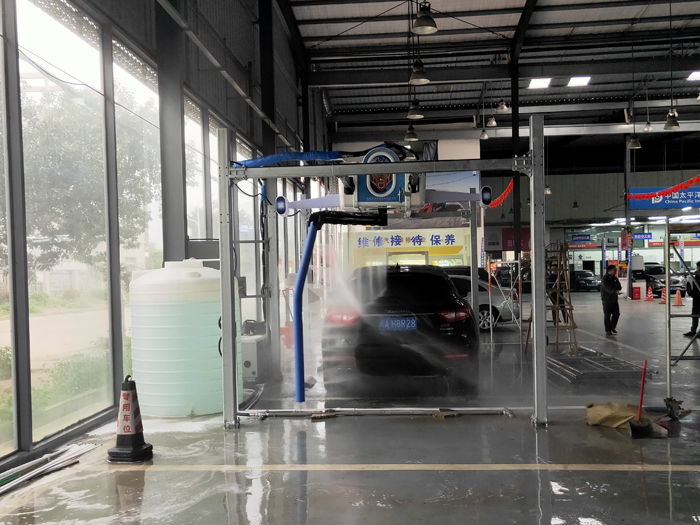 Leisuwash X1 automatic car washing machine was installed and delivered to Haoyi Automobile Sales Company in Lianjiang County, Fuzhou City, Fujian Province