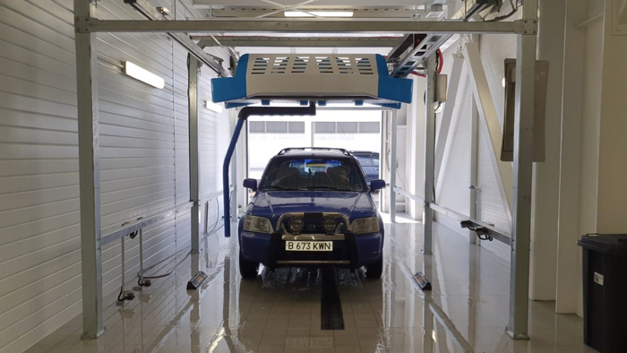 The 360 car washing machine was installed and put into use in Almaty, Kazakhstan